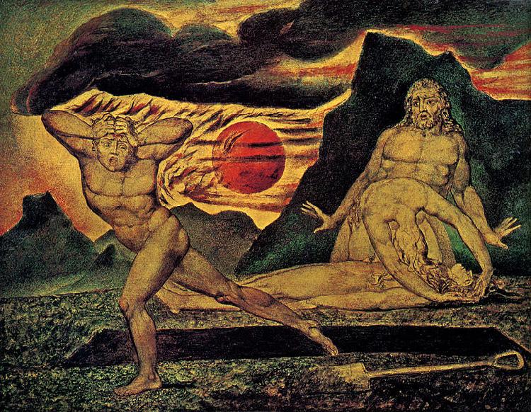 William Blake The murder of Abel Sweden oil painting art